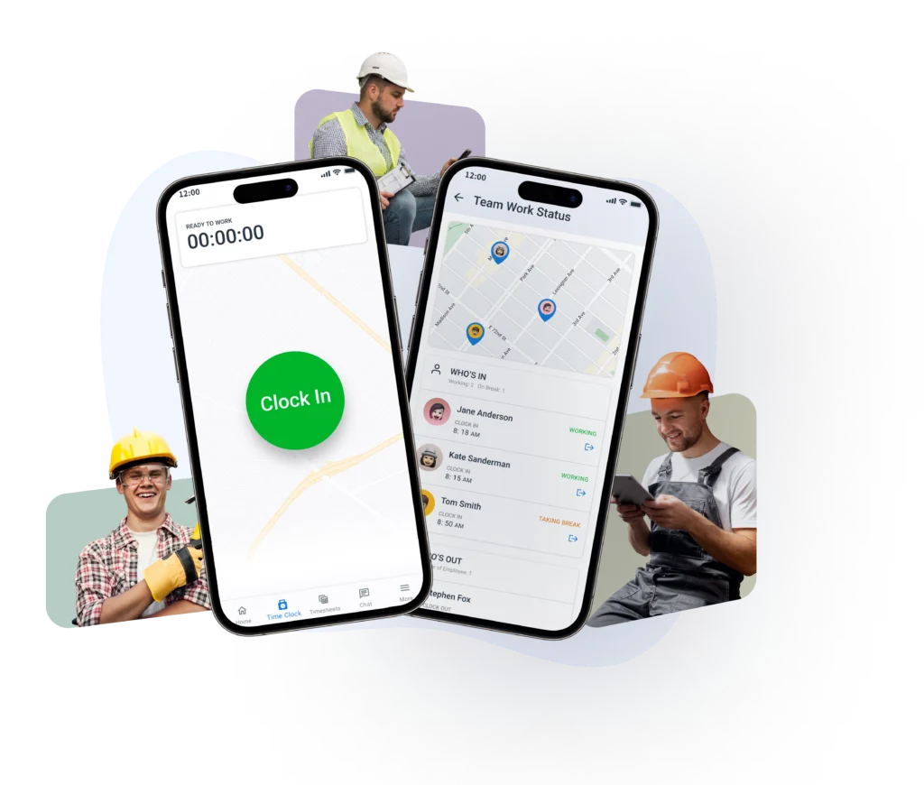 Construction crew using ShiftFlow