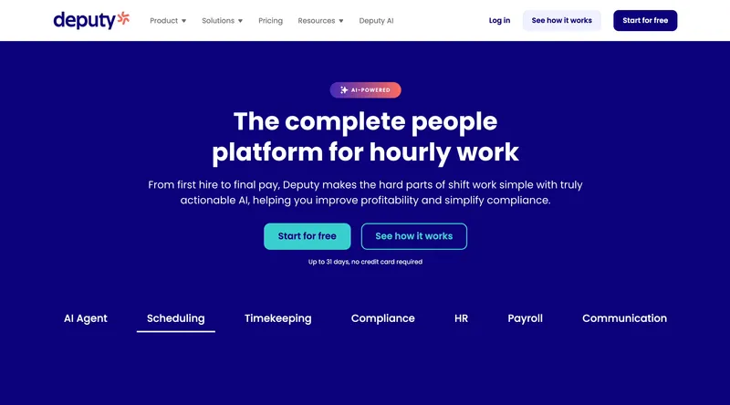 Deputy time tracking software for healthcare teams