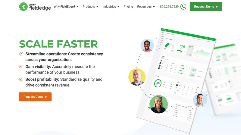 FieldEdge time tracking software for HVAC contractors