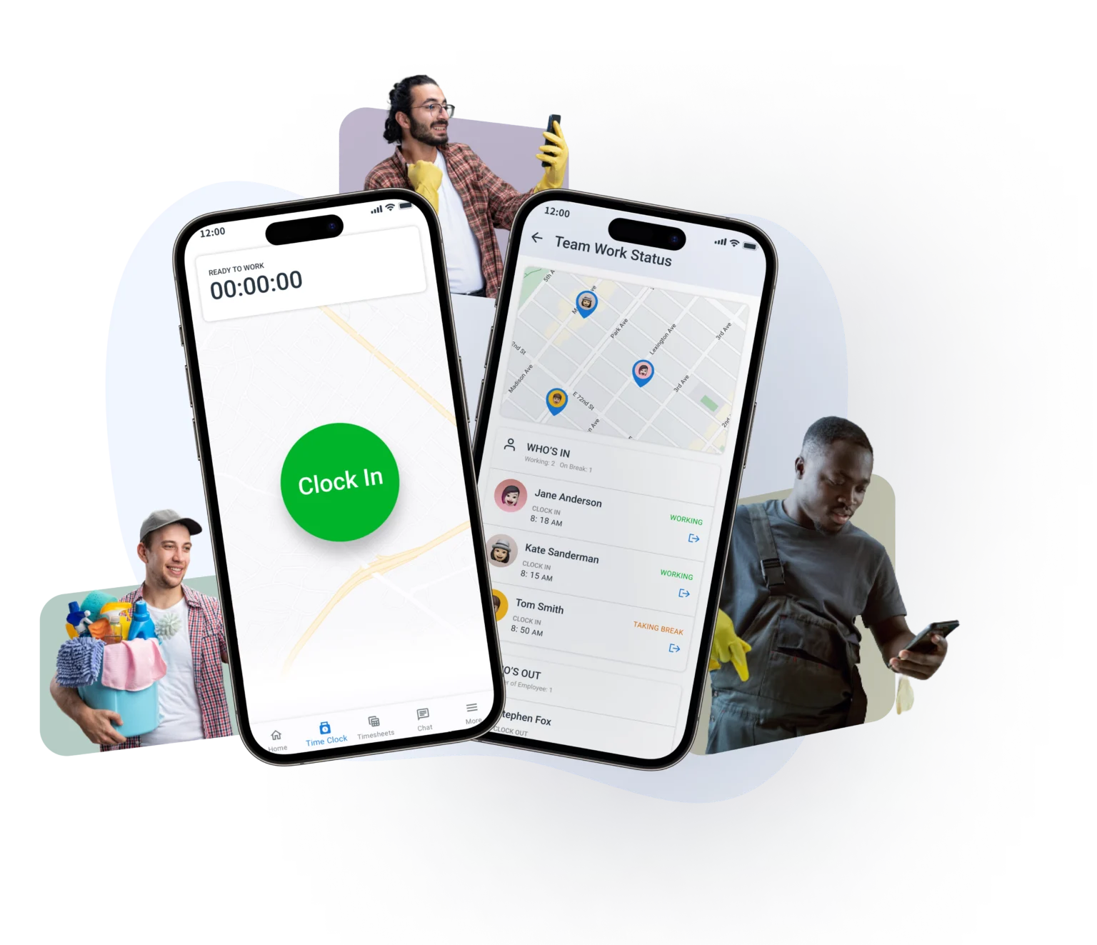 ShiftFlow dashboard for cleaning teams