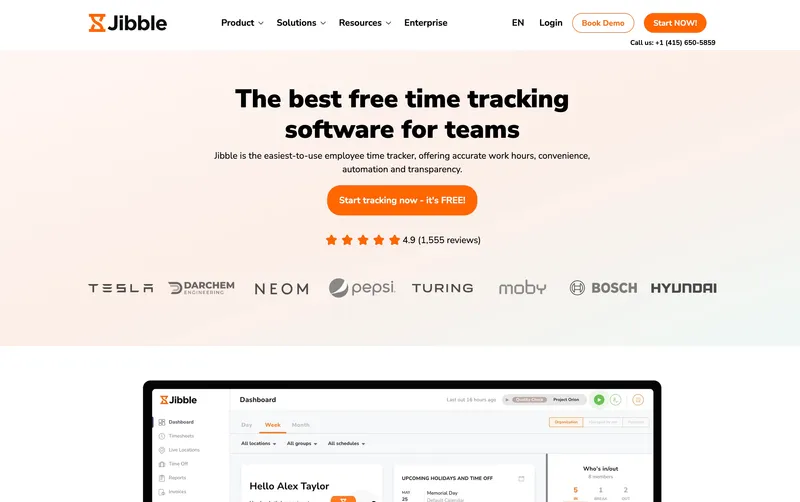 Jibble Malaysian-founded free time tracker with GPS and face recognition