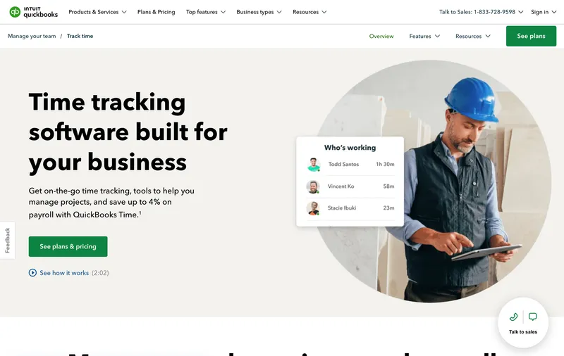 QuickBooks Time time tracking software for healthcare teams