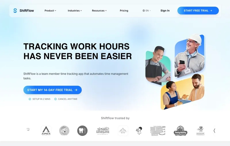ShiftFlow time tracking software for healthcare teams