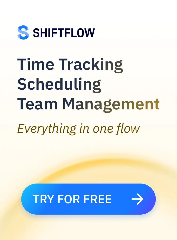 Sign up for ShiftFlow - Start your free trial