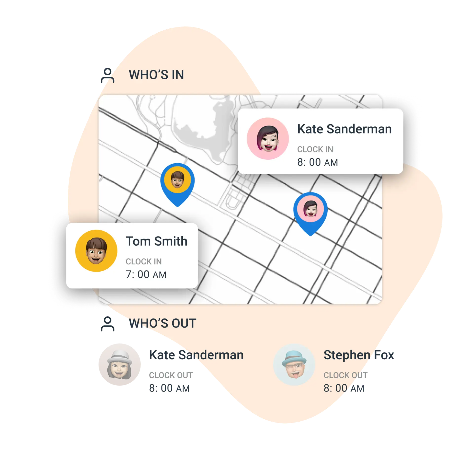 ShiftFlow time tracking interface