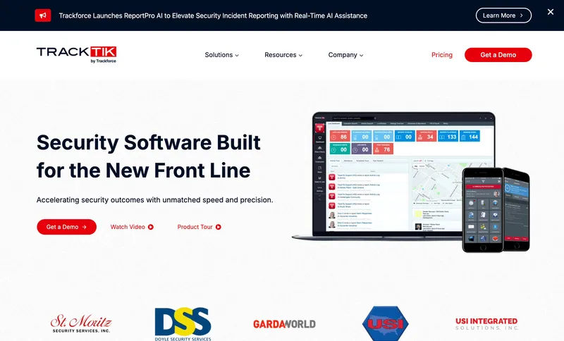 TrackTik time tracking software for security guard companies